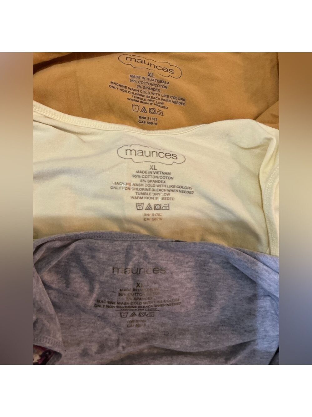 SOLD Maurices Women's XL Tank Top Bundle of 3 Cotton Stretch Tanks - Picture 4 of 7